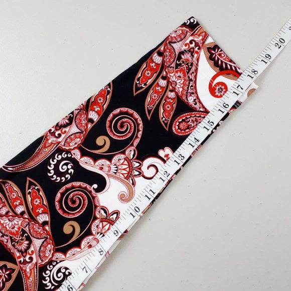 Chico’s Spicy Red Paisley Layering Tee - Picture 8 of 14